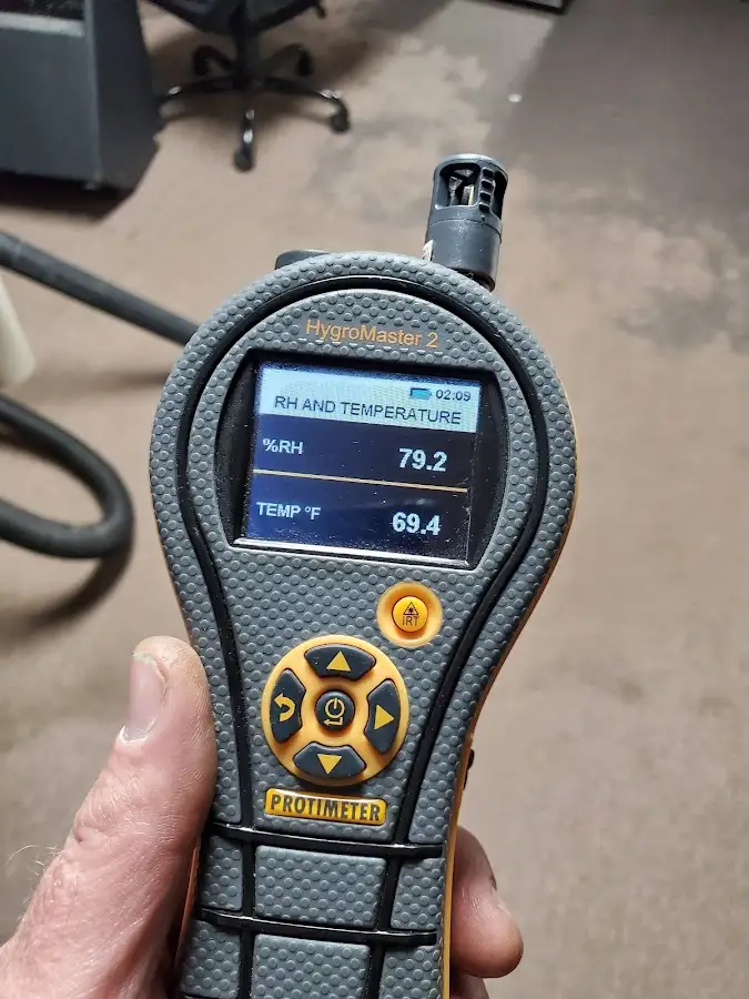 Moisture meter humidity assessment for Fire & Smoke Damage Restoration in Atkinson